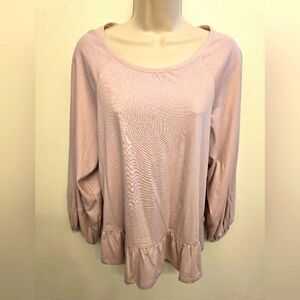 NWT Banana Republic Long Sleeve Blouse with Peplum Waist